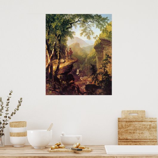 Ruggenziften van Asher Brown Durand Poster (Keuken)