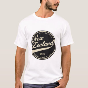Ruggershirts Retro Nieuw-Zeeland Rugby T-shirt