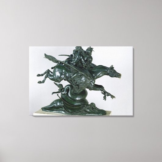 Ruggiero en Angelica Canvas Afdruk (Voorkant)