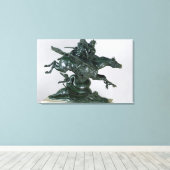 Ruggiero en Angelica Canvas Afdruk (Insitu (Houten vloer))