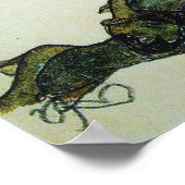 Ruginggevende vrouw, Egon Schiele 24 W x 15 H Poster (Hoek)