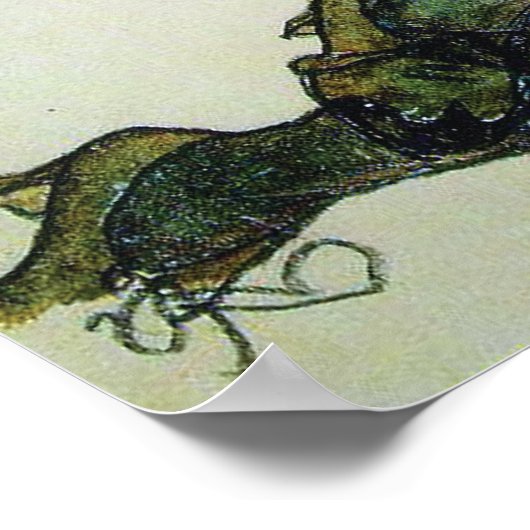 Ruginggevende vrouw, Egon Schiele 24 W x 15 H Poster (Hoek)