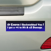 rugleuningsticker bumpersticker (Op auto)