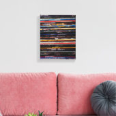 Ruglijnen Canvas Afdruk (Insitu (Woonkamer))