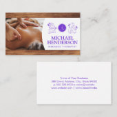 Rugmassage | Beauty Health Care | Hout Visitekaartje (Voorkant / Achterkant)