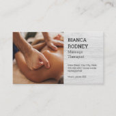 Rugmassage | Salon Spa Visitekaartje (Voorkant)