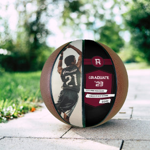Rugnummer Bordeaux Afstudeer Monogram Basketbal