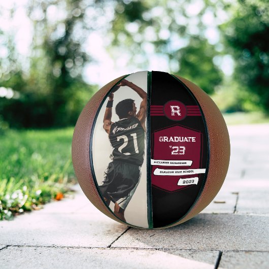 Rugnummer | Bordeaux Afstudeer Monogram Basketbal