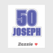 Rugnummer met naamsticker, sportthema sticker (Vel)