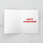 Rugolph het rendier feestdagen kaart (Binnen)