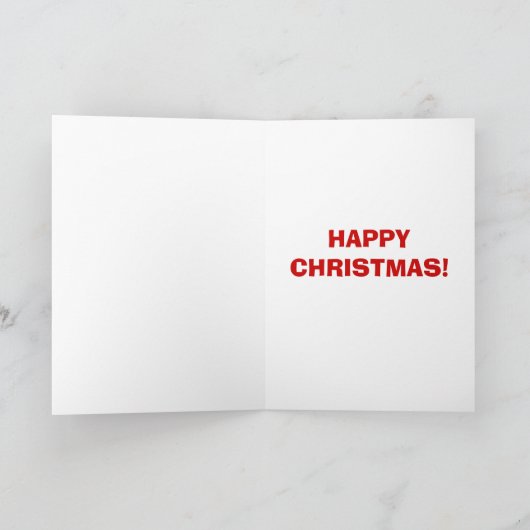 Rugolph het rendier feestdagen kaart (Binnen)