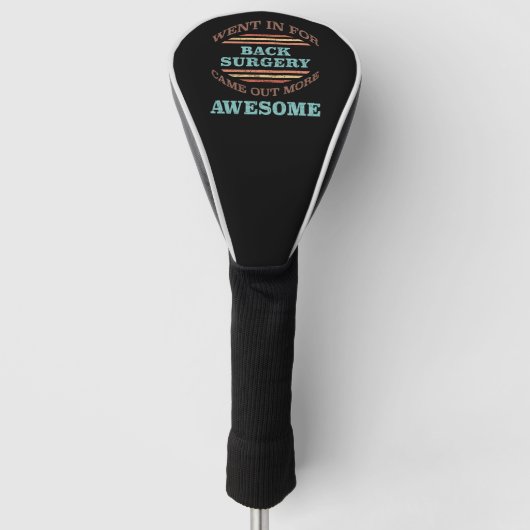 Rugoperatie herstel Humor Golfheadcover (Voorkant)
