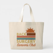 Rugoperatie herstel Humor Grote Tote Bag (Achterkant)
