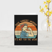 Rugoperatie Warrior Retro Post Spinale Fusie Kaart (Gele Bloem)