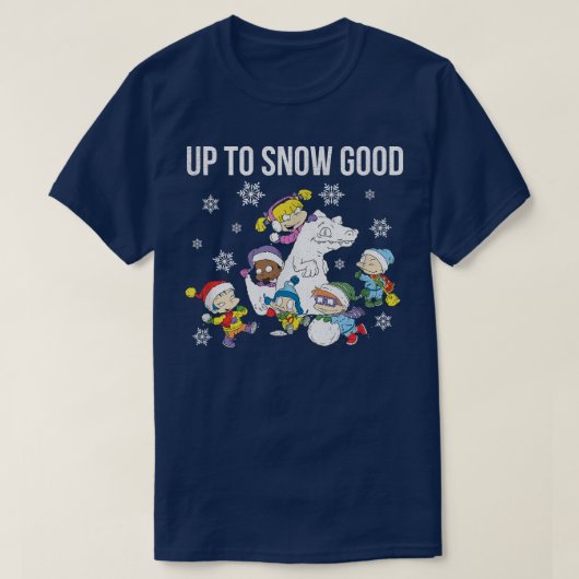 Rugrats Christmas Group Up To Snow Good  T-shirt (Design voorkant)