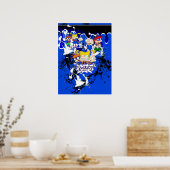 Rugratten om Air Jordan 13 Retro Hyper Royal aan t Poster (Keuken)