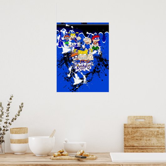 Rugratten om Air Jordan 13 Retro Hyper Royal aan t Poster (Keuken)