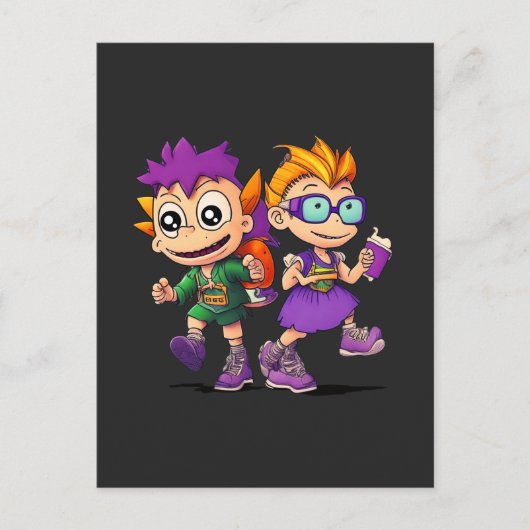 Rugratten - Reptar on the Loose: A Rugrates Advent Briefkaart (Voorkant)