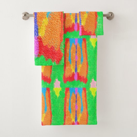 Rugs en Rags abstracte pure kunst hoogste Bad Handdoek (Insitu)