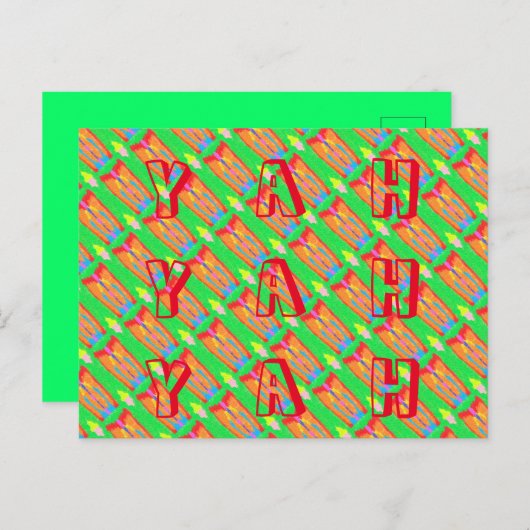 Rugs en Rags abstracte pure kunst hoogste Briefkaart (Voorkant / Achterkant)