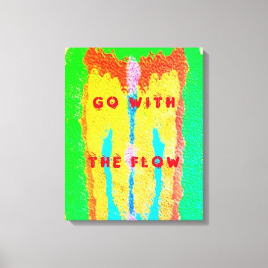 Rugs en Rags abstracte pure kunst hoogste Canvas Afdruk (Voorkant)