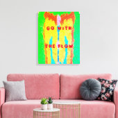 Rugs en Rags abstracte pure kunst hoogste Canvas Afdruk (Insitu (Woonkamer))