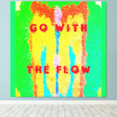 Rugs en Rags abstracte pure kunst hoogste Canvas Afdruk (Insitu (Houten vloer))