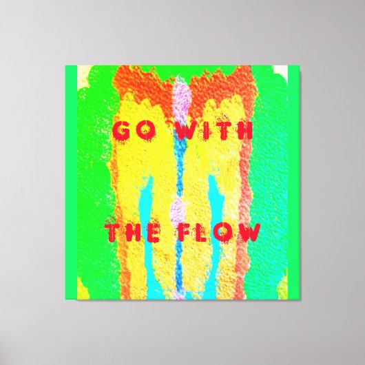 Rugs en Rags abstracte pure kunst hoogste Canvas Afdruk (Voorkant)