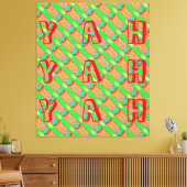 Rugs en Rags abstracte pure kunst hoogste Canvas Afdruk (Insitu (Woonkamer))