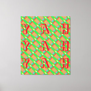 Rugs en Rags abstracte pure kunst hoogste Canvas Afdruk