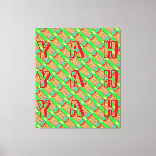 Rugs en Rags abstracte pure kunst hoogste Canvas Afdruk (Voorkant)