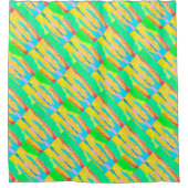 Rugs en Rags abstracte pure kunst hoogste Douchegordijn (Voorkant)