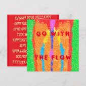 Rugs en Rags abstracte pure kunst hoogste Feestdagenkaart (Voorkant / Achterkant)