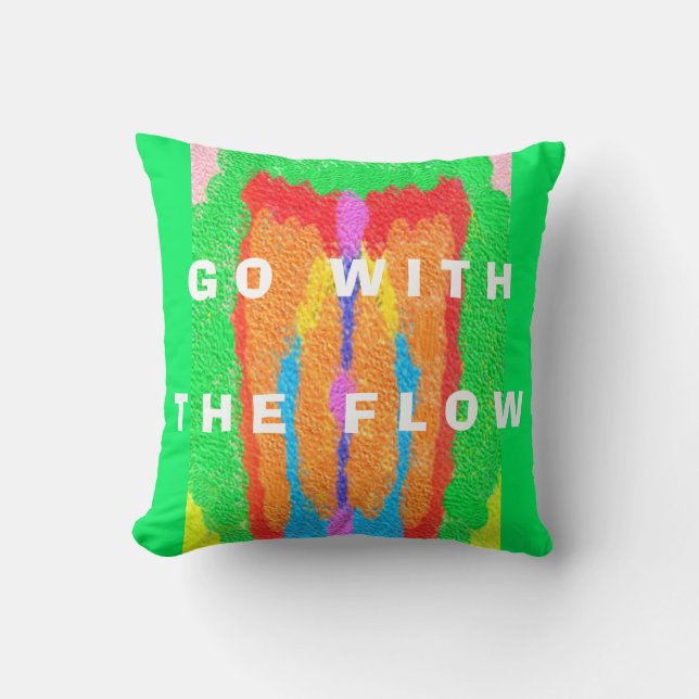 Rugs en Rags abstracte pure kunst hoogste Kussen (Voorkant)