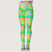 Rugs en Rags abstracte pure kunst hoogste Leggings (Voorkant)
