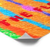 Rugs en Rags abstracte pure kunst hoogste Poster (Hoek)