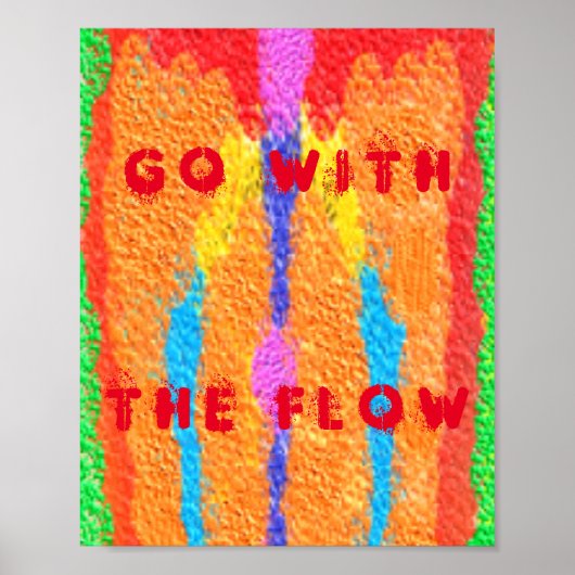 Rugs en Rags abstracte pure kunst hoogste Poster (Voorkant)