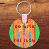 Rugs en Rags abstracte pure kunst hoogste Sleutelhanger (Voorkant)