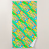 Rugs en Rags abstracte pure kunst hoogste Strandlaken (Voorkant)