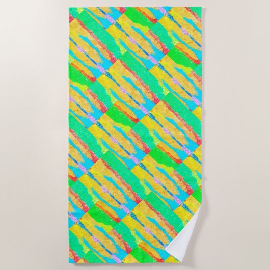 Rugs en Rags abstracte pure kunst hoogste Strandlaken (Voorkant)