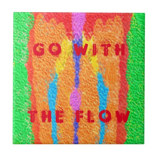 Rugs en Rags abstracte pure kunst hoogste Tegeltje (Voorkant)