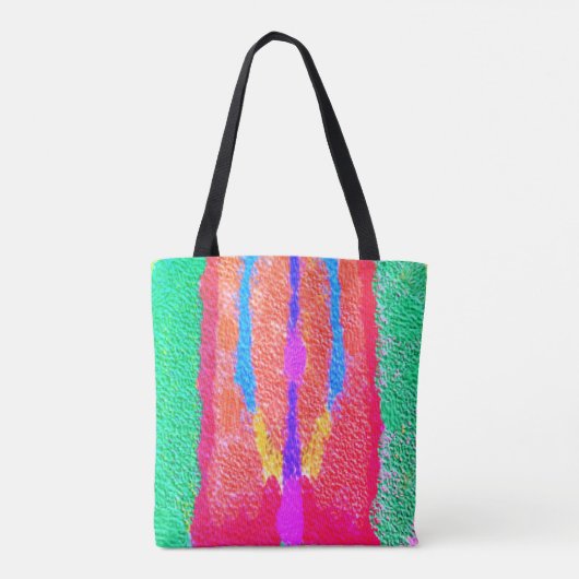 Rugs en Rags abstracte pure kunst hoogste Tote Bag (Achterkant)