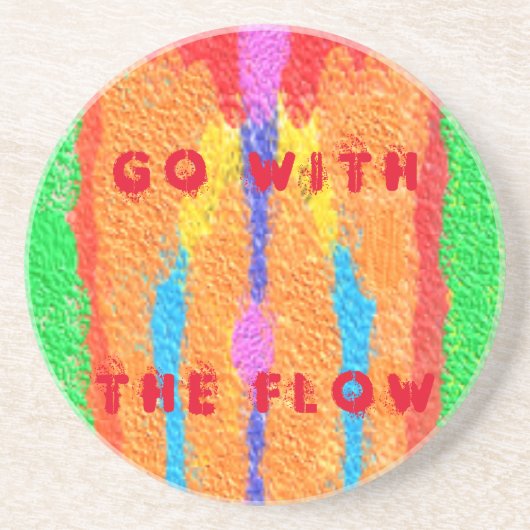 Rugs en Rags abstracte pure kunst hoogste Zandsteen Onderzetter (Voorkant)