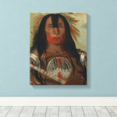 rugspek van katlinnen canvas afdruk (Insitu (Houten vloer))