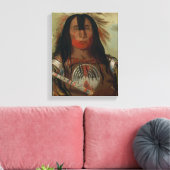 rugspek van katlinnen canvas afdruk (Insitu (Woonkamer))