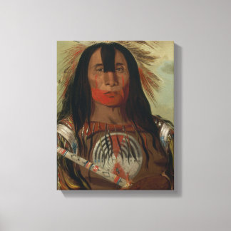 rugspek van katlinnen canvas afdruk