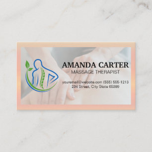 Rugtherapie Logo Massagesessie Visitekaartje