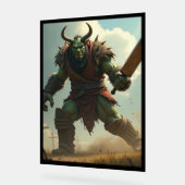 RUGTROLLCRICKETSLAGWERK ACRYL BORD (Hoek)