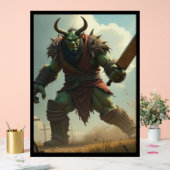 RUGTROLLCRICKETSLAGWERK ACRYL BORD (Huwelijk)