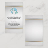 Rugwervelkolom Logo | Chiropractor | Massagetherap Visitekaartje (Voorkant / Achterkant)